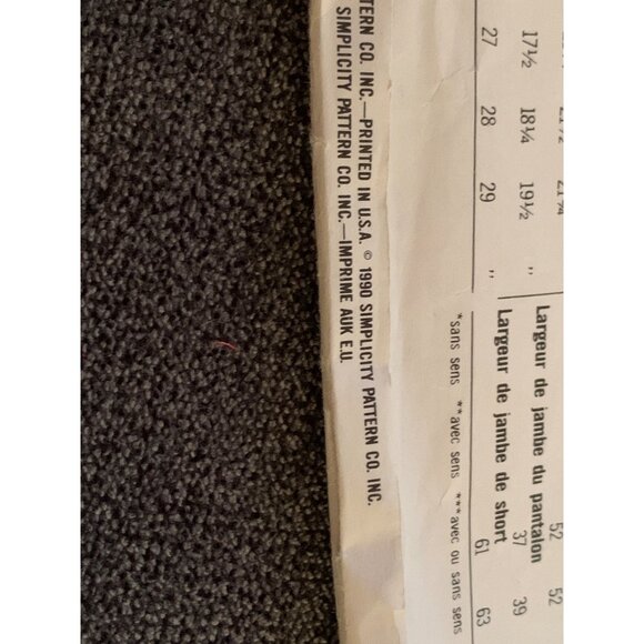 Simplicity 9819 Sewing Pattern  Tank Top Pants Short Size 10 12 14 16 18 20 Vint - Picture 4 of 4